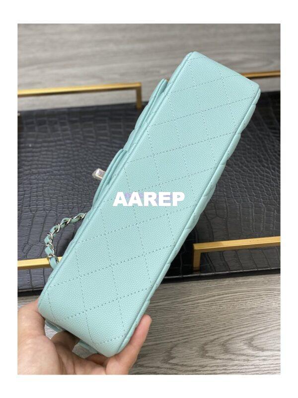 Replica Chanel CF 1112 Classic Flap Grained Calfskin in Tiffany Blue Bag 13