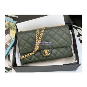 Replica Chanel Flap Bag Lambskin AS3609 Khaki