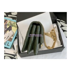 Replica Chanel Flap Bag Lambskin AS3609 Khaki 2