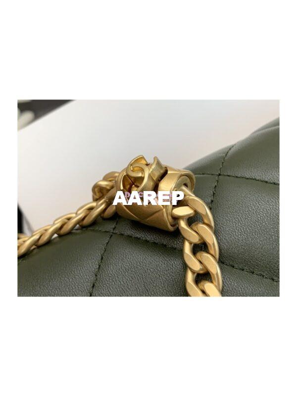 Replica Chanel Flap Bag Lambskin AS3609 Khaki 5