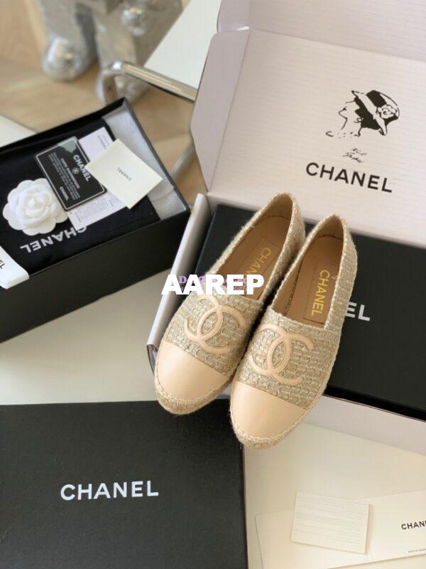 Replica Chanel Tweed Nude Espadrilles G29762 3