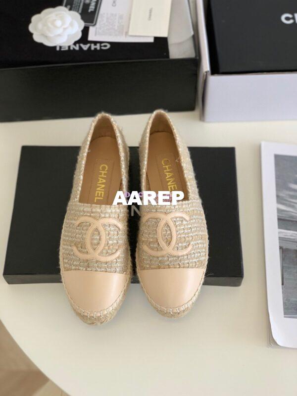 Replica Chanel Tweed Nude Espadrilles G29762 5