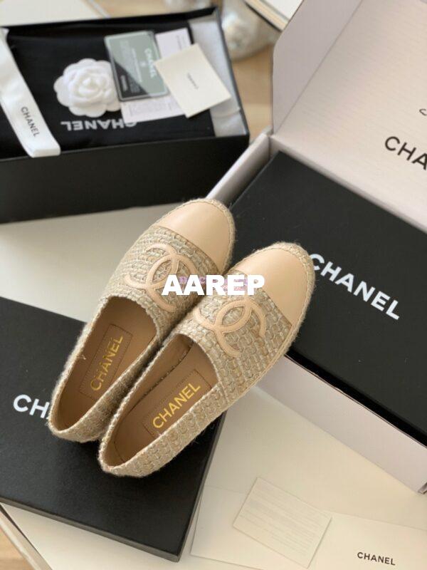 Replica Chanel Tweed Nude Espadrilles G29762 6