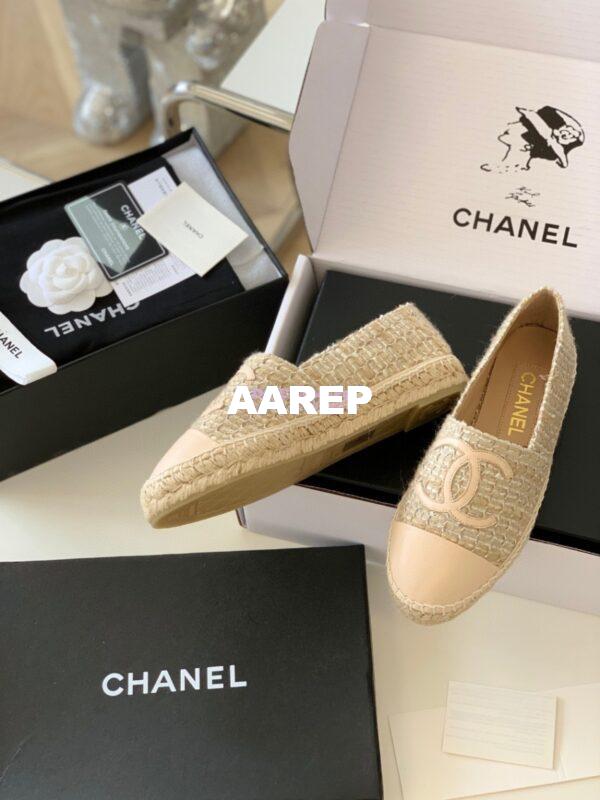 Replica Chanel Tweed Nude Espadrilles G29762 7