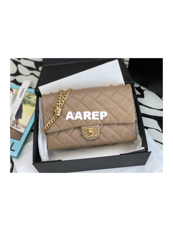 Replica Chanel Flap Bag Lambskin AS3609 Beige