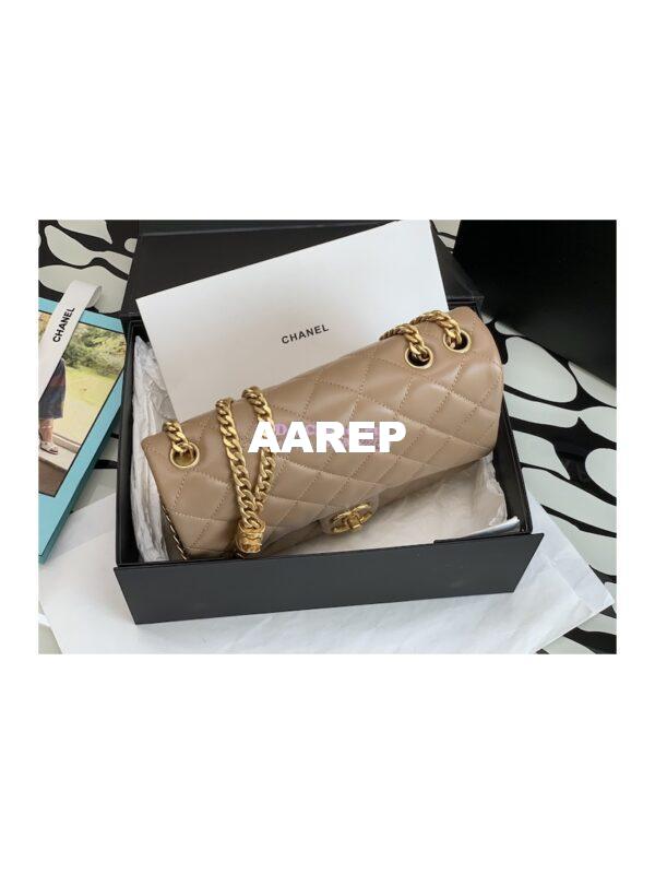 Replica Chanel Flap Bag Lambskin AS3609 Beige 2