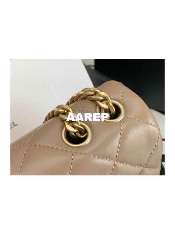 Replica Chanel Flap Bag Lambskin AS3609 Beige 4