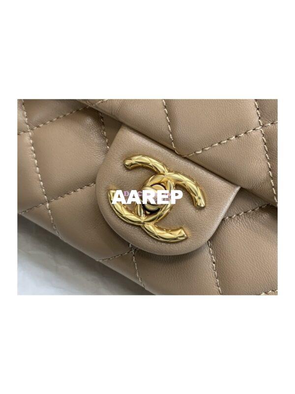Replica Chanel Flap Bag Lambskin AS3609 Beige 5