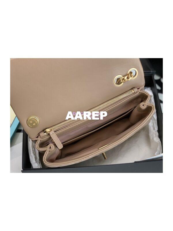 Replica Chanel Flap Bag Lambskin AS3609 Beige 7