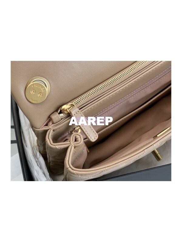 Replica Chanel Flap Bag Lambskin AS3609 Beige 8