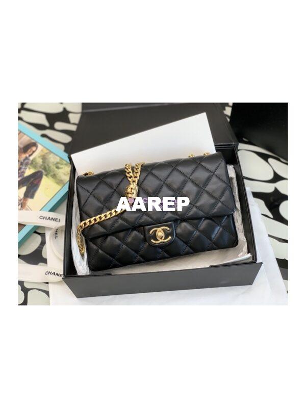 Replica Chanel Flap Bag Lambskin AS3609 Black