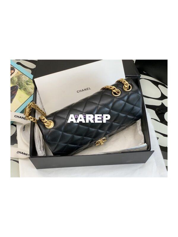 Replica Chanel Flap Bag Lambskin AS3609 Black 2