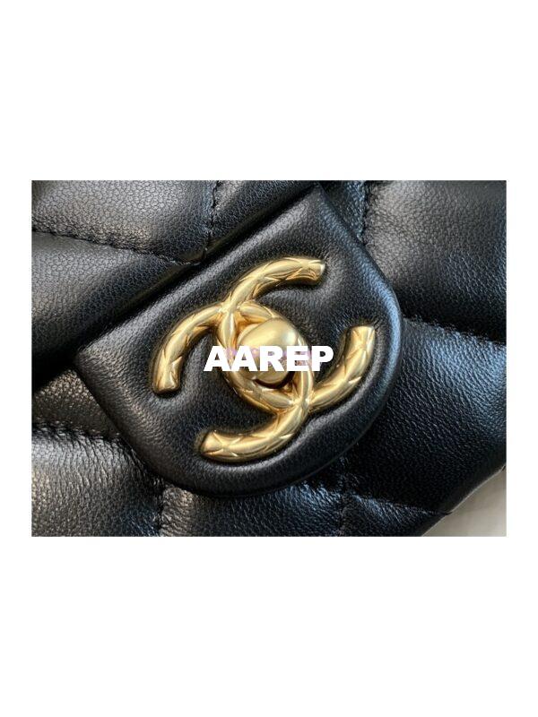 Replica Chanel Flap Bag Lambskin AS3609 Black 4