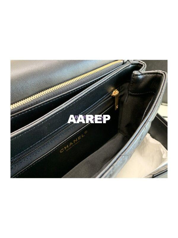 Replica Chanel Flap Bag Lambskin AS3609 Black 7