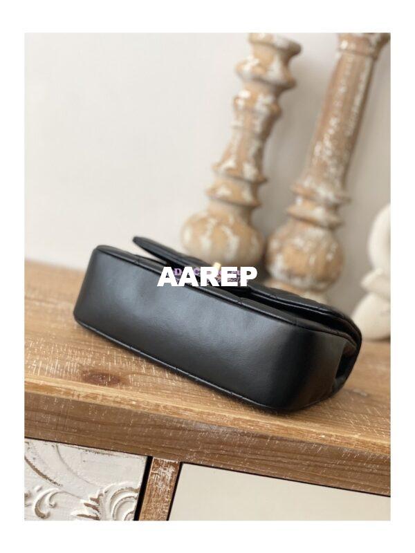 Replica Chanel Mini Flap Bag in Lambskin with Love Charms AS3457 Black 9