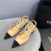 Replica Chanel Grained Calfskin & Fabric Sneakers G37122 Ivory 2