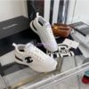 Replica Chanel Grained Calfskin & Fabric Sneakers G37122 Black 2