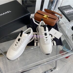Replica Chanel Suede Calfskin & Nylon Sneakers G37122 Ivory 2