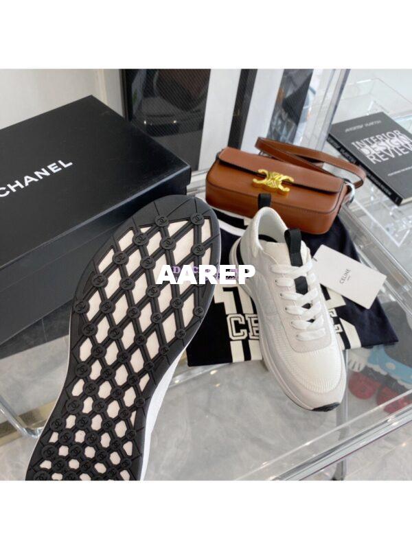 Replica Chanel Suede Calfskin & Nylon Sneakers G37122 Ivory 8