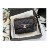 Replica Chanel 22 Handbag Shiny Calfskin & Gold Metal AS3260 AS3261 Dark Brown