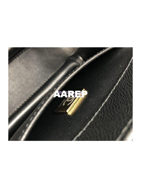 Replica Chanel Caviar Small Flap Bag AS3580 Black 11