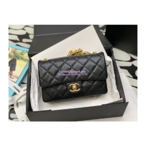 Replica Chanel Small Flap Bag Lambskin AS3393 Black