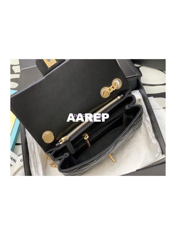Replica Chanel Small Flap Bag Lambskin AS3393 Black 6
