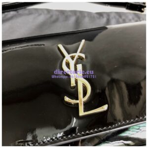 Replica Saint Laurent YSL Kate Belt Bag In Patent Leather 534395 Black 2