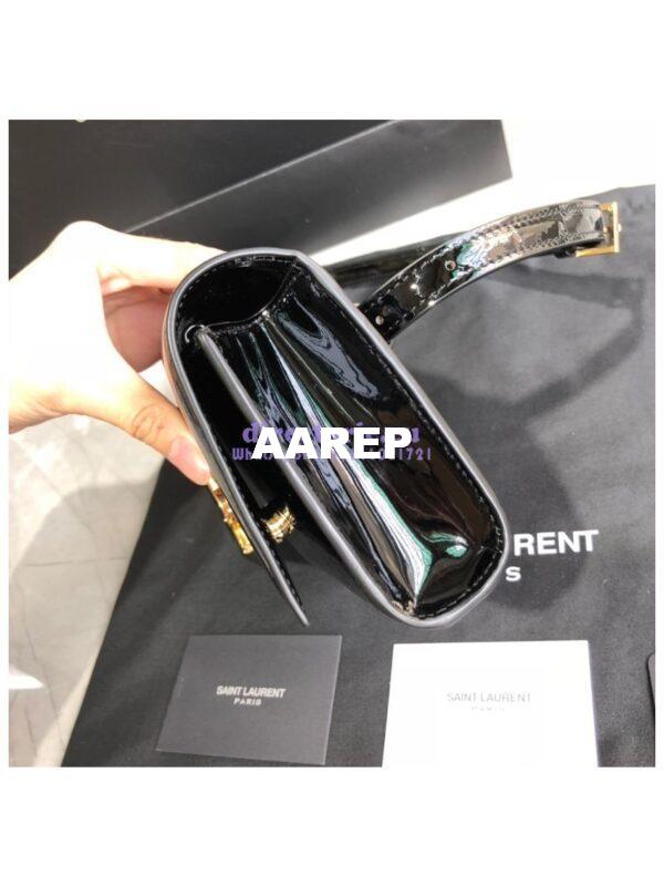 Replica Saint Laurent YSL Kate Belt Bag In Patent Leather 534395 Black 6
