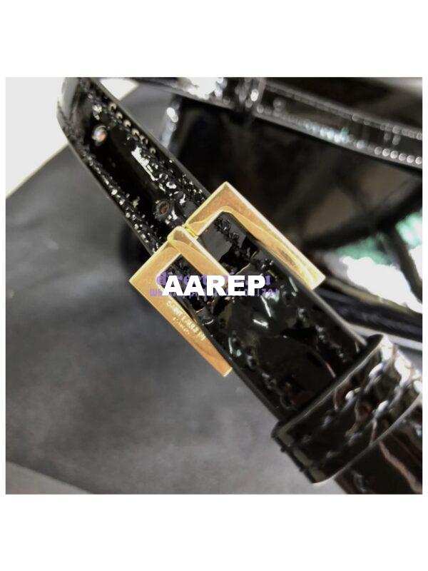Replica Saint Laurent YSL Kate Belt Bag In Patent Leather 534395 Black 9