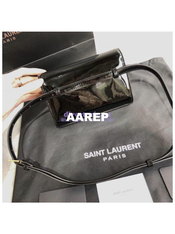 Replica Saint Laurent YSL Kate Belt Bag In Patent Leather 534395 Black 10