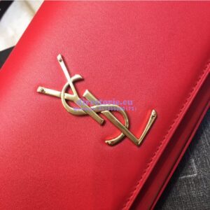 Replica Saint Laurent YSL Kate Belt Bag In Smooth Leather 534395 Red 2