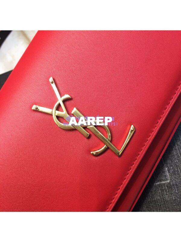 Replica Saint Laurent YSL Kate Belt Bag In Smooth Leather 534395 Red 4