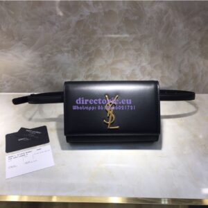 Replica Saint Laurent YSL Kate Belt Bag In Smooth Leather 534395 Black 2