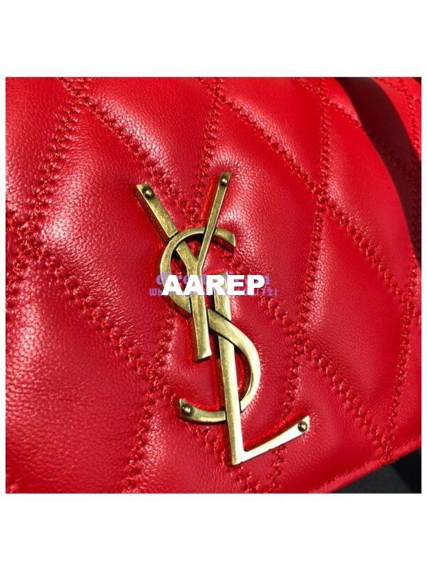 Replica Saint Laurent YSL Angie Chain Bag In Diamond-quilted Lambskin 568906 Red 5