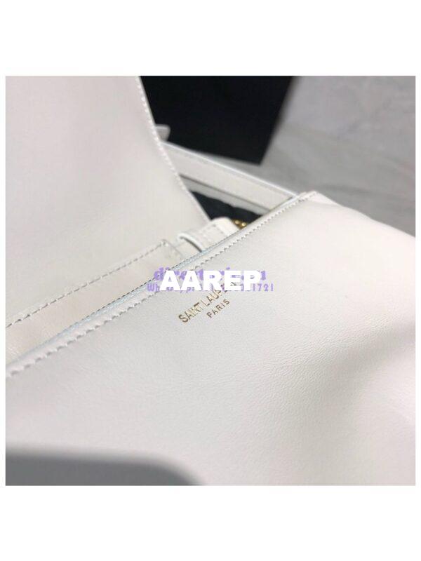 Replica Saint Laurent YSL Angie Chain Bag In Diamond-quilted Lambskin 568906 Blanc 8