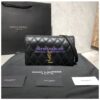 Replica Saint Laurent YSL Angie Chain Bag In Diamond-quilted Lambskin 568906 Blanc