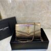 Replica Saint Laurent YSL Angie Chain Bag In Diamond-quilted Lambskin 568906 Black