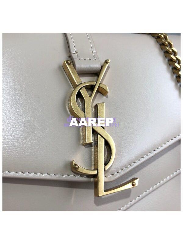 Replica Saint Laurent YSL Sulpice Chain Wallet In Smooth Leather 554763 Beige 5