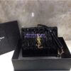 Replica Saint Laurent YSL Vicky Chain Wallet In Quilted Lambskin 554125 Red 2