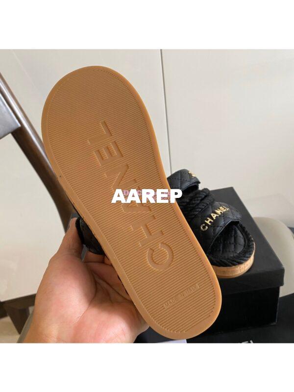 Replica Chanel Cord and Lambskin Sandals G34603 10