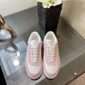 Replica Chanel Trainer Fabric Sneakers G37488 Pink