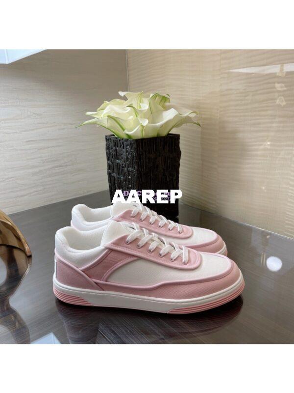 Replica Chanel Trainer Fabric Sneakers G37488 Pink 4