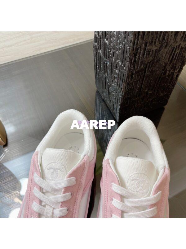 Replica Chanel Trainer Fabric Sneakers G37488 Pink 6