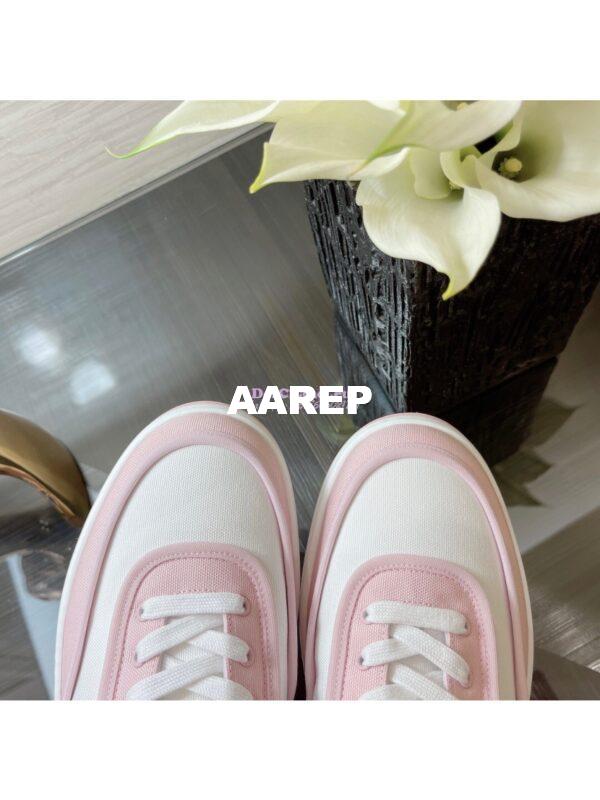 Replica Chanel Trainer Fabric Sneakers G37488 Pink 7