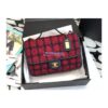 Replica Chanel Small Flap Bag With Top Handle Wool Tweed AS3653 Black, White & Multicolor 2