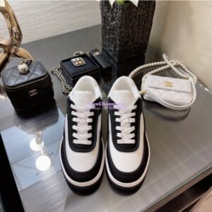 Replica Chanel Trainer Fabric Sneakers G37488 Black