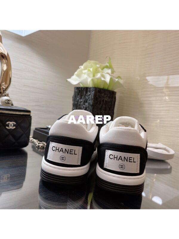 Replica Chanel Trainer Fabric Sneakers G37488 Black 5