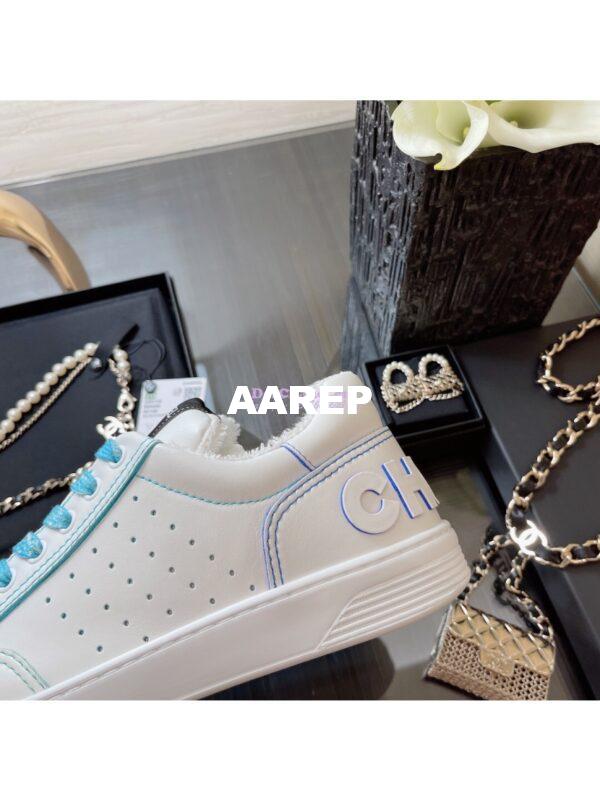 Replica Chanel Trainers Calfskin Sneakers G35934 Bi-Colour Blue 7