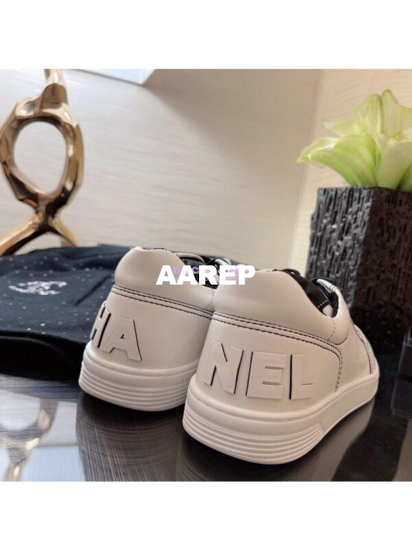 Replica Chanel Trainers Calfskin Sneakers G35934 Bi-Colour Black 4